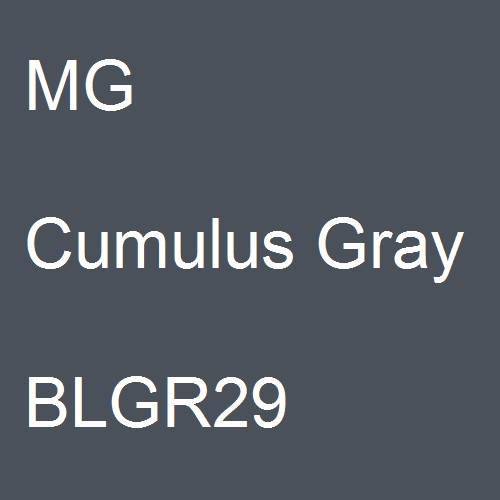 MG, Cumulus Gray, BLGR29.